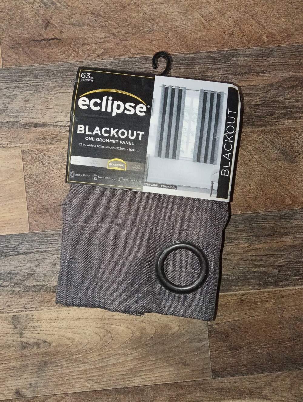 Eclipse Blackout Grommet Panel Charcoal Gray